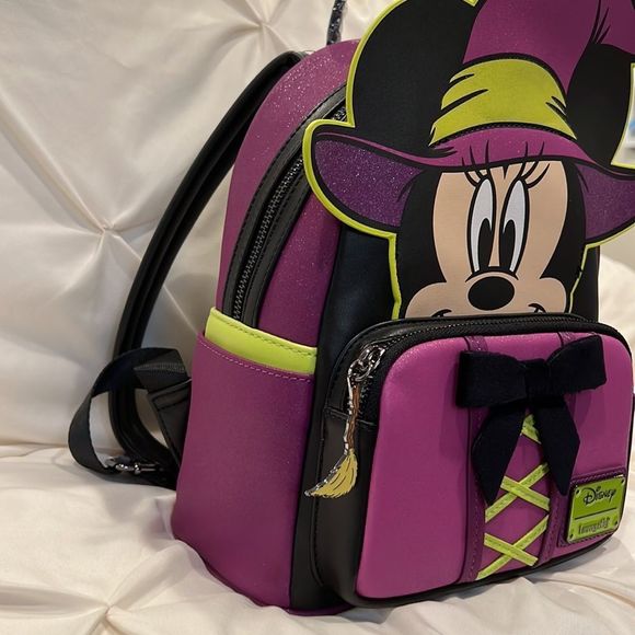 Loungefly X Disney Minnie Mouse Witch Mini Backpack Glow in the Dark LE 1000! ? main image 7